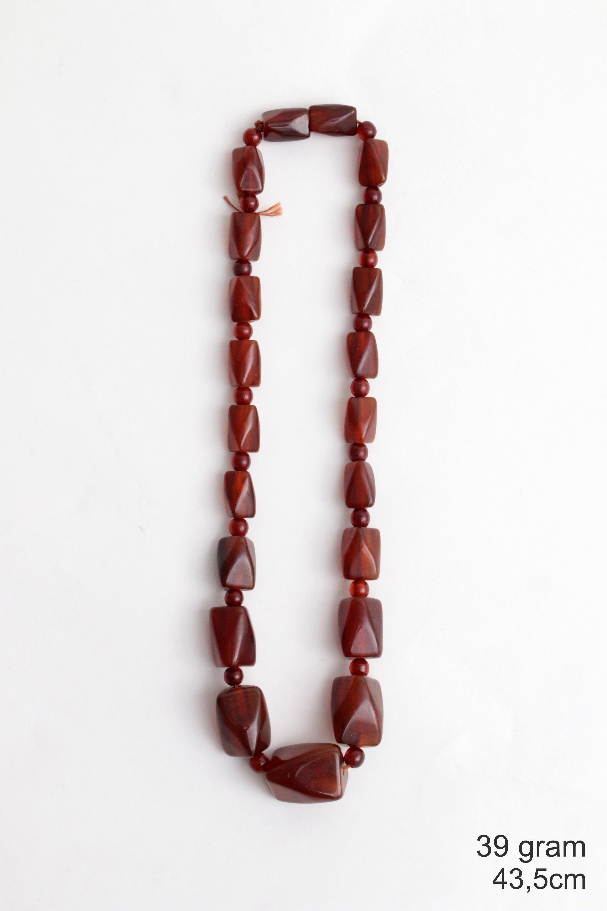 Vintage Set van vier barnsteen kettingen, 1960