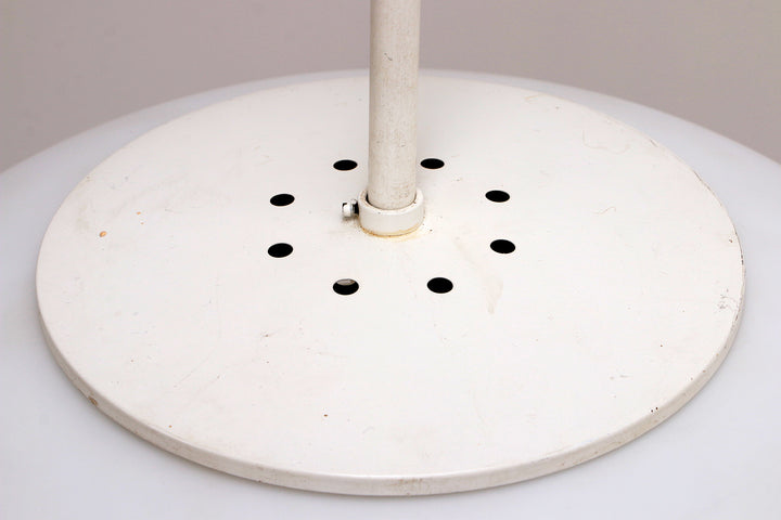 Zeer Grote Witte hanglamp Glashutte Limburg, 1960