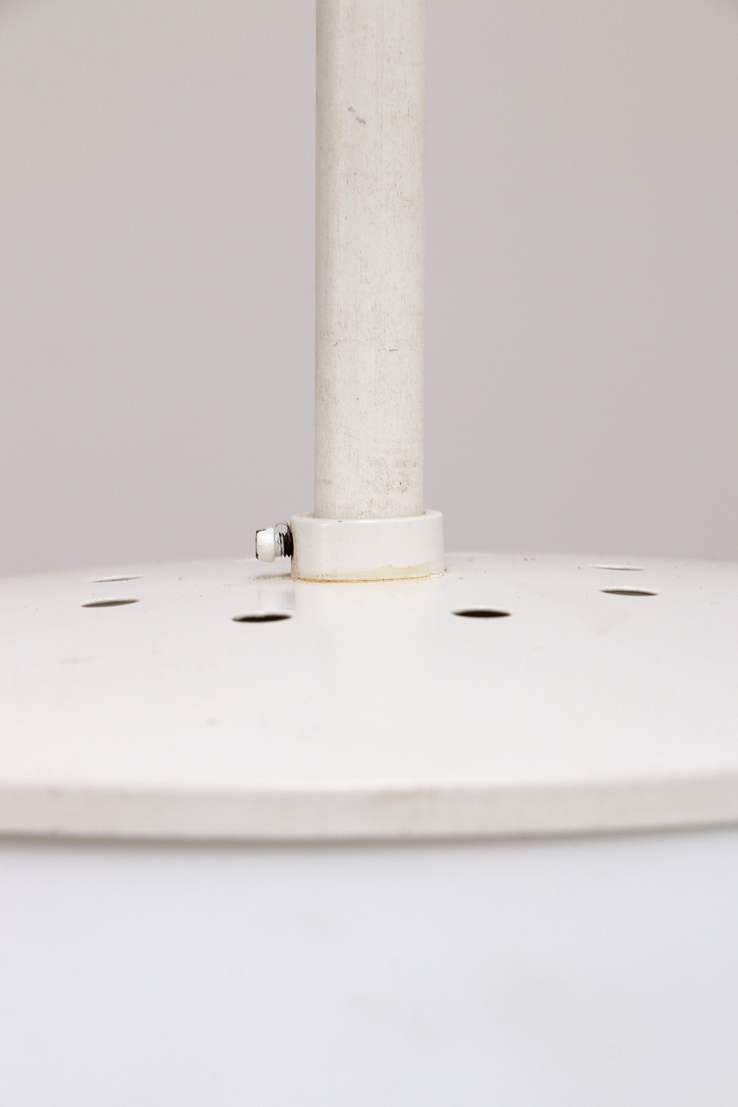 Zeer Grote Witte hanglamp Glashutte Limburg, 1960