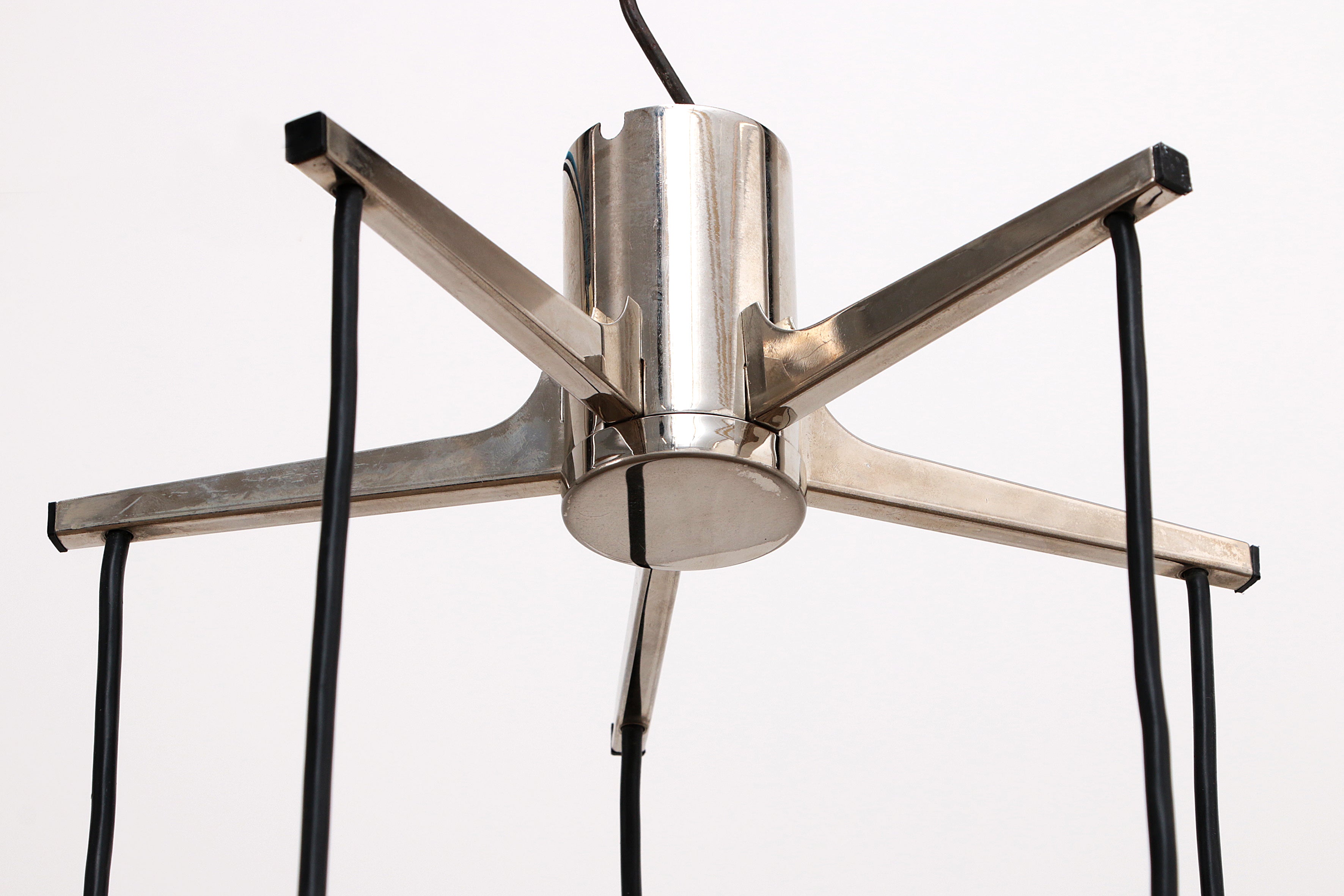 Vintage Kroonluchter Cascade Hanglamp met 5 lampen,1960