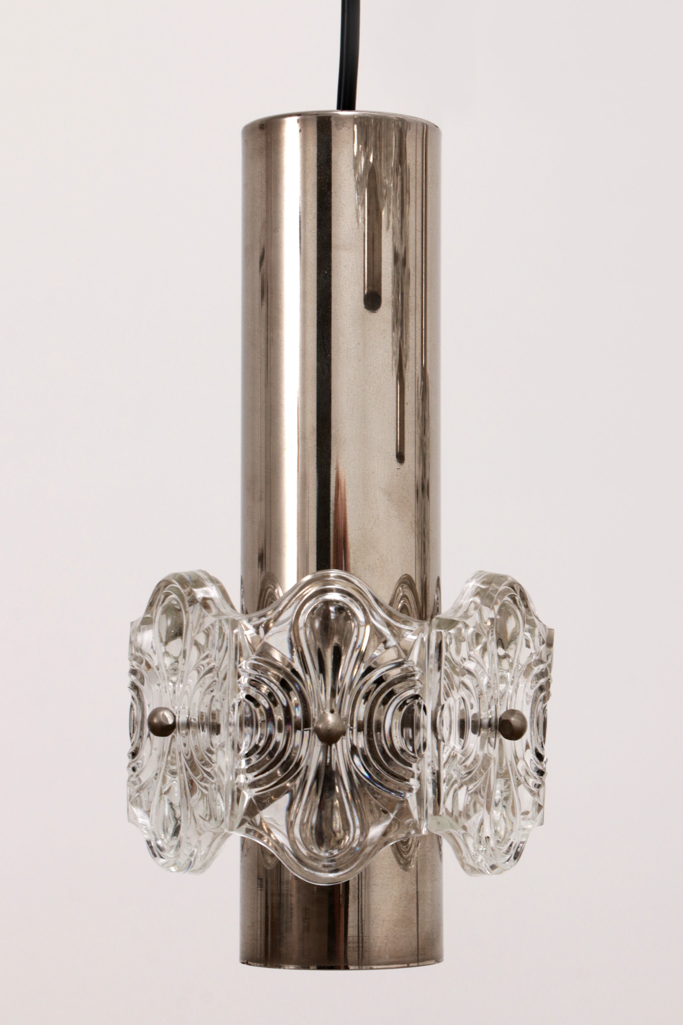 Vintage Kroonluchter Cascade Hanglamp met 5 lampen,1960