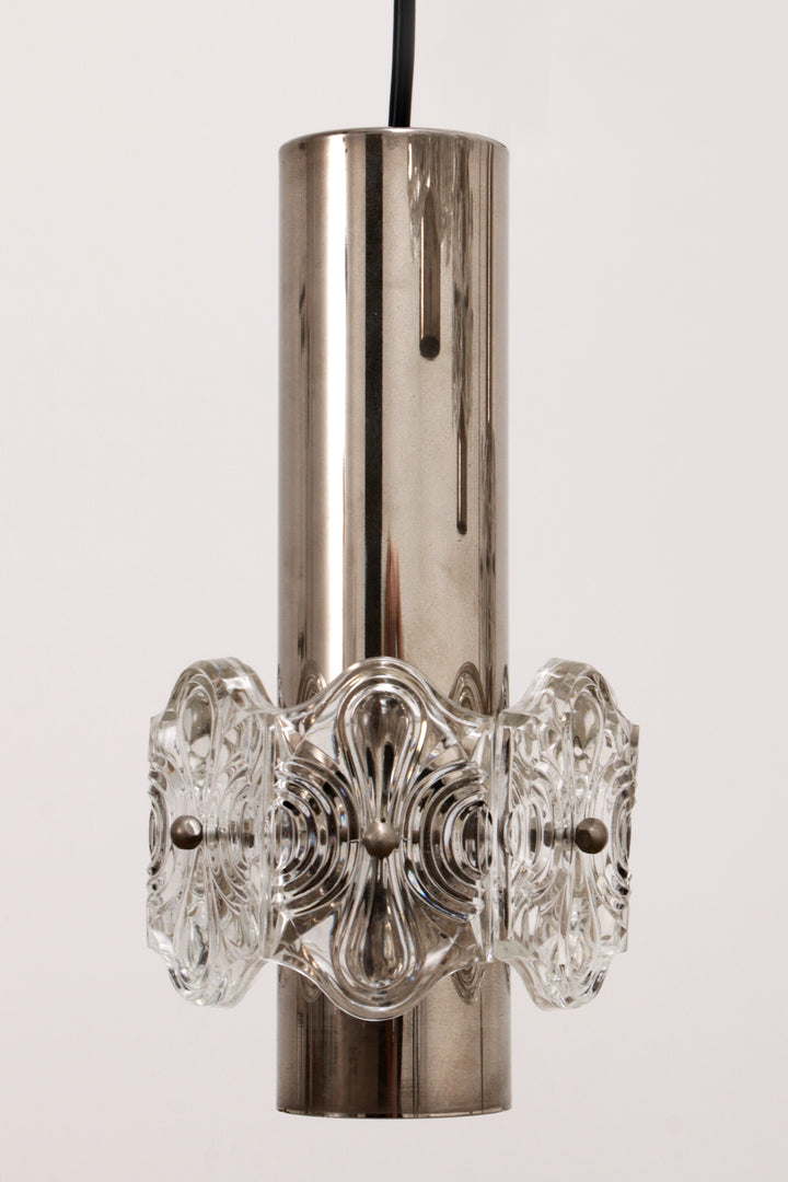 Vintage Kroonluchter Cascade Hanglamp met 5 lampen,1960