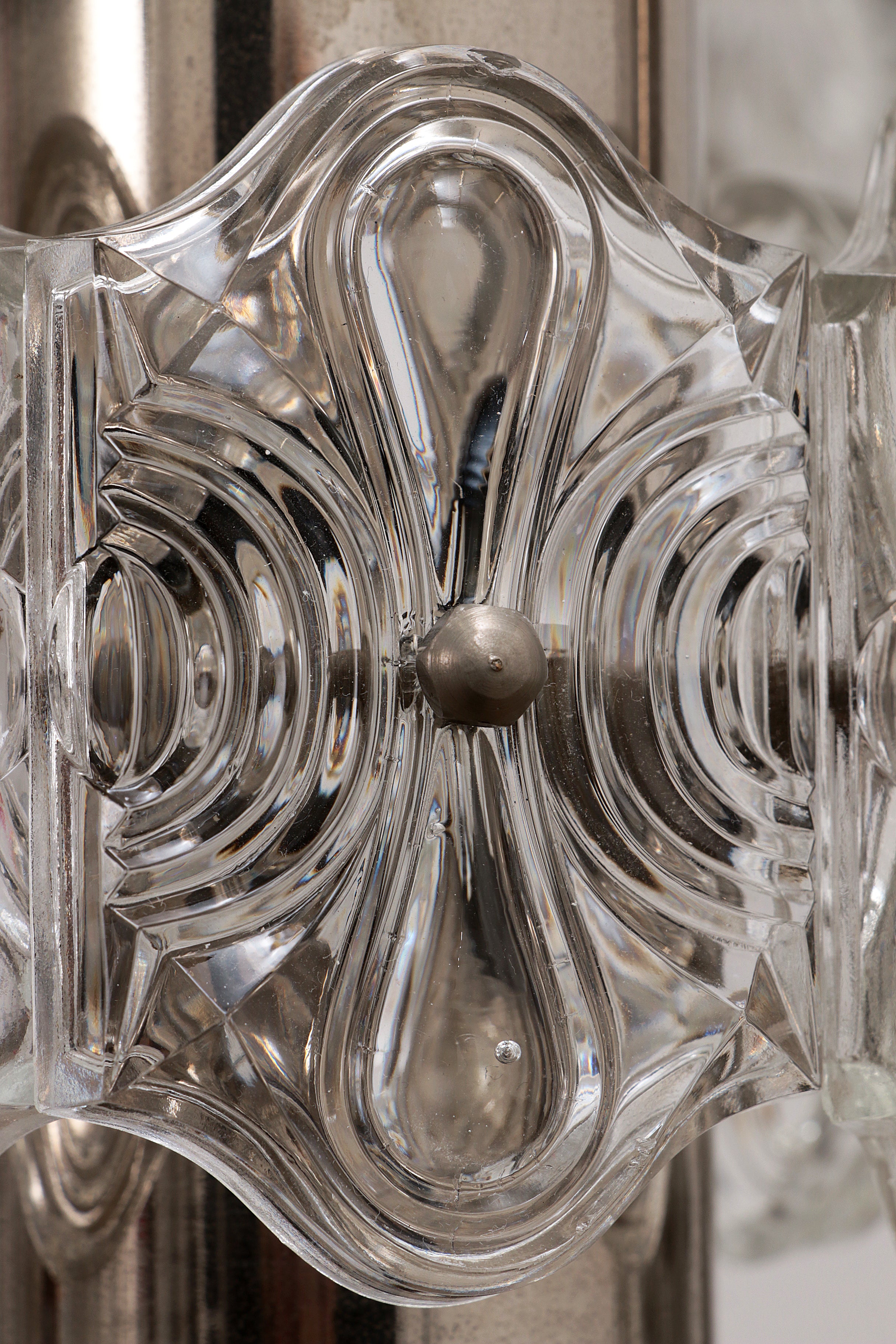 Vintage Kroonluchter Cascade Hanglamp met 5 lampen,1960