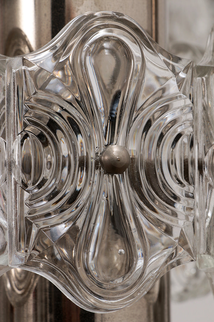 Vintage Kroonluchter Cascade Hanglamp met 5 lampen,1960