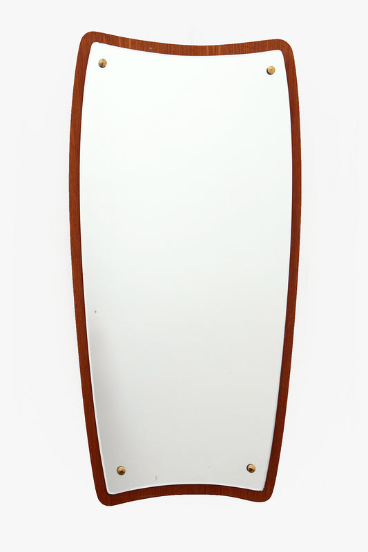 Mooie Grote Deense spiegel met teak,1960s