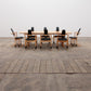 Stokke Eetkamerset grote tafel met 8 stoelen ontwerp Peter Opsvik,1990