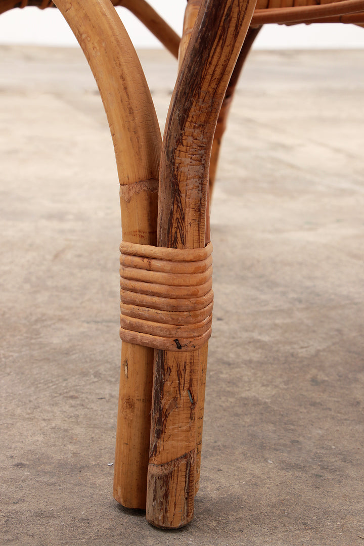 Italiaanse Bamboe set van 2 Franco Albini fauteuils,1960 Timeless-art.com