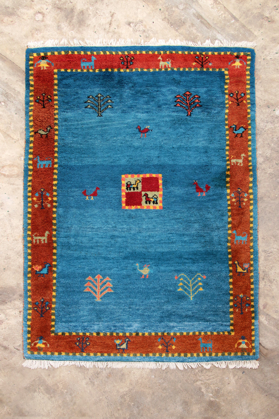 premium - Gabbeh Giza - Beige 140 x 200 cm Wol Vloerkleed premium - Gabbeh Giza - Beige 140 x 200 cm Wol Vloerkleed