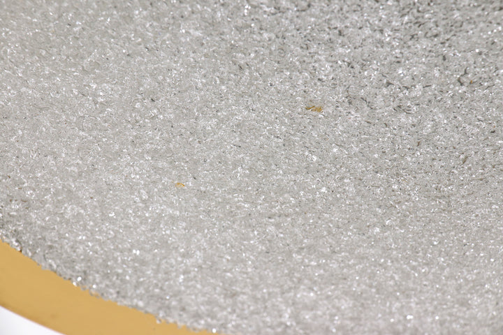 Vintage Plafonniere Doria leuchten met ijsglas en metaal,duitsland 1960s.