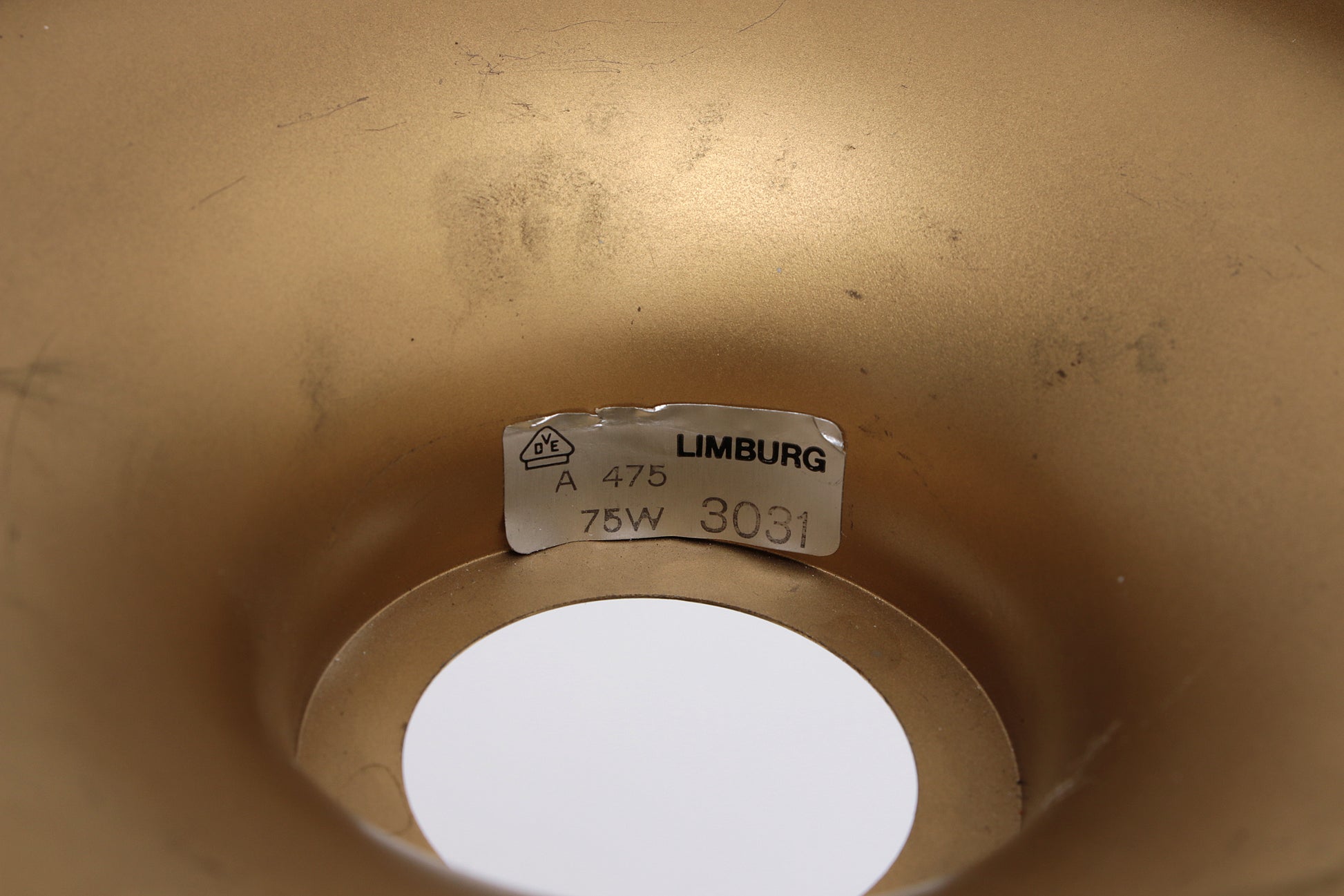 Kleine ronde plafonniere van Muranoglas uit Limburg, Duitsland, jaren 70