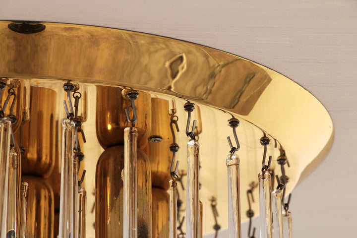 Set van twee J.T. Kalmar Murano Regendrup hanglampen,1970 Oostenrijk