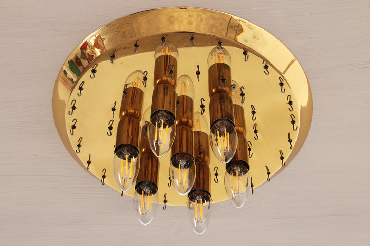 Set van twee J.T. Kalmar Murano Regendrup hanglampen,1970 Oostenrijk