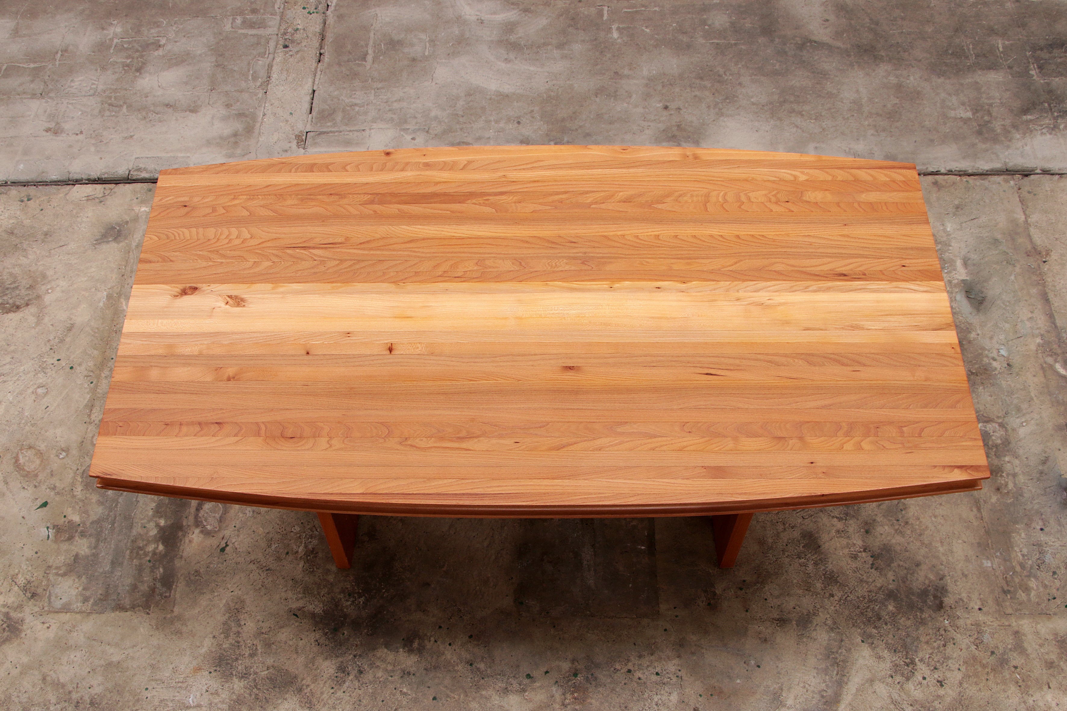 Grote eettafel of vergadertafel in de stijl van Pierre Chapo,1960 Frankrijk