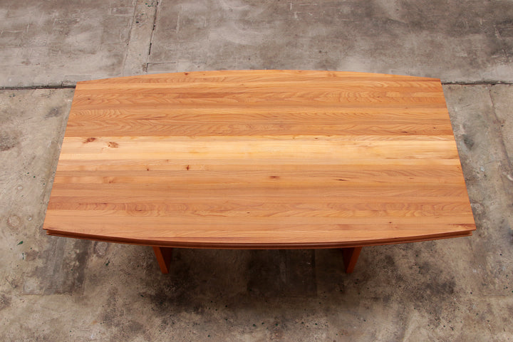 Grote eettafel of vergadertafel in de stijl van Pierre Chapo,1960 Frankrijk