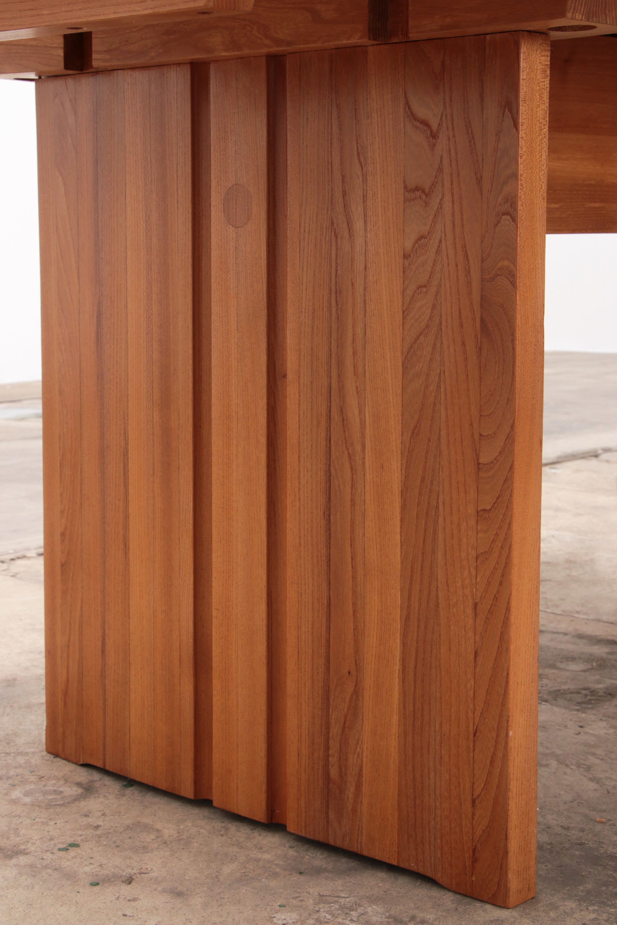 Grote eettafel of vergadertafel in de stijl van Pierre Chapo,1960 Frankrijk