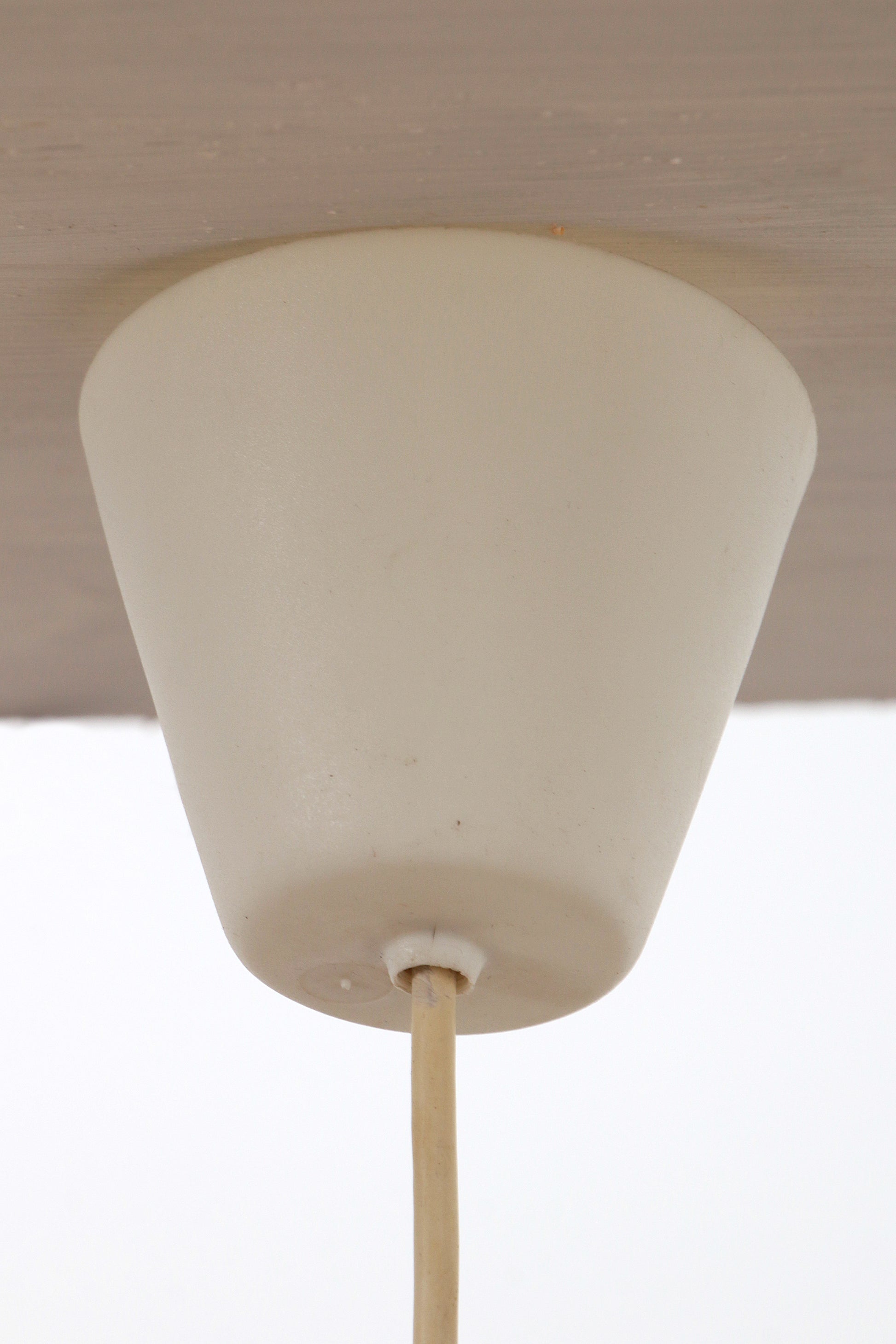 Vintage Hanglampje van Soholm van witglas,1970