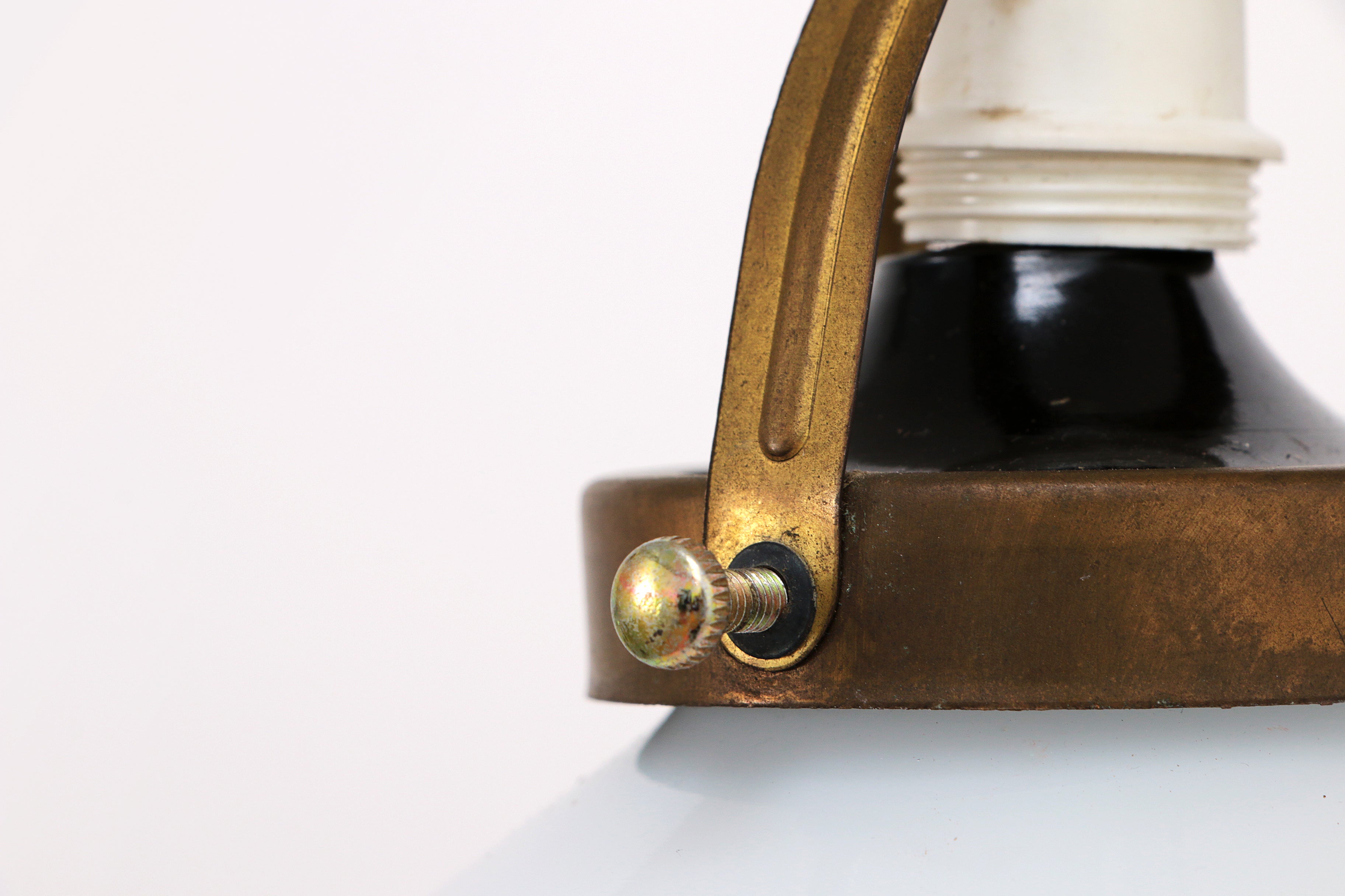 Vintage Hanglampje van Soholm van witglas,1970