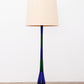 Fulvio Bianconi voor Venini floor lamp in Blue Green glass, Italië 1960