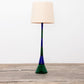 Fulvio Bianconi voor Venini floor lamp in Blue Green glass, Italië 1960