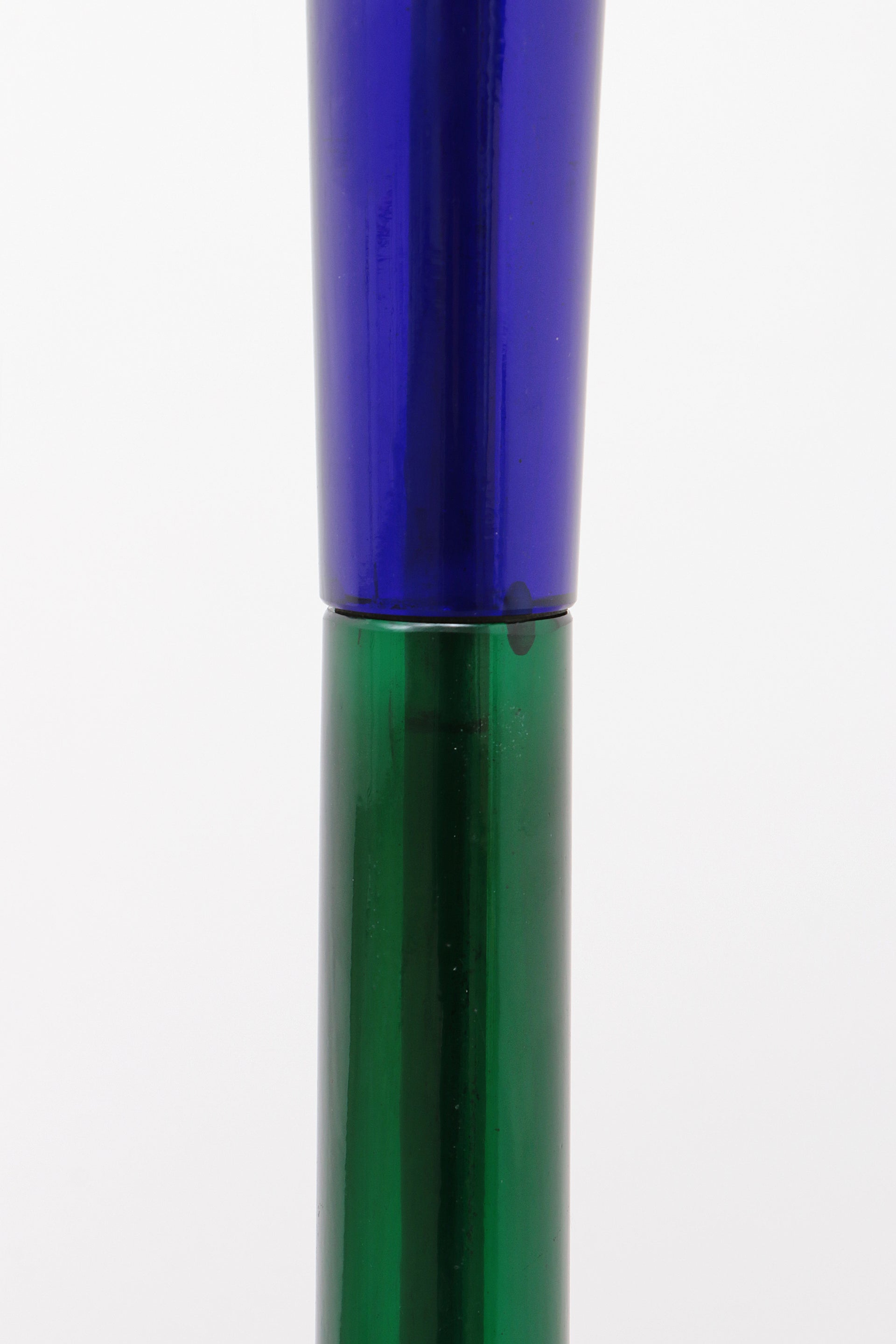 Blue Green glass floor lamp by Fulvio Bianconi for Venini, Italy 1950