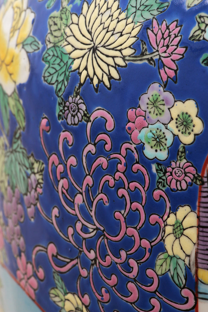 Oude Chinese Keramiek Hand geschilderde Vaas, 1920