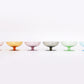 Vintage set Champagne coupe s in prachtige oude kleuren,1960