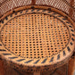 King Sized Emmanuelle Peacock Chairs with Side Table - Vintage Rattan Set