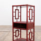 Chinese etagere or room divader of bamboo Old red, 1920