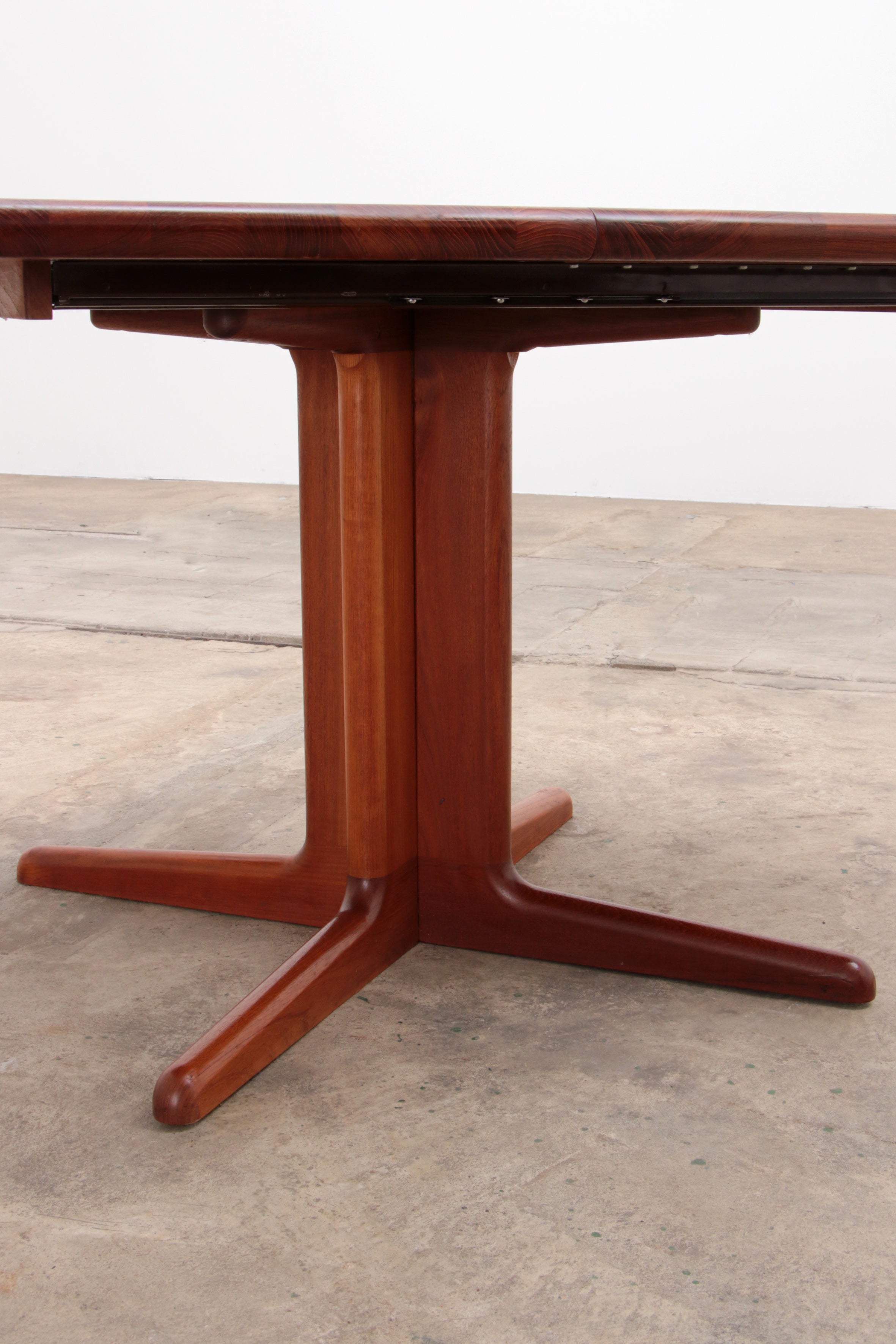 Deense set 4 stoelen Kai Kristiansen en een tafel van Korup,1960 Denemarken.