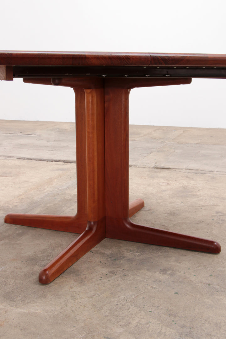 Deense set 4 stoelen Kai Kristiansen en een tafel van Korup,1960 Denemarken.