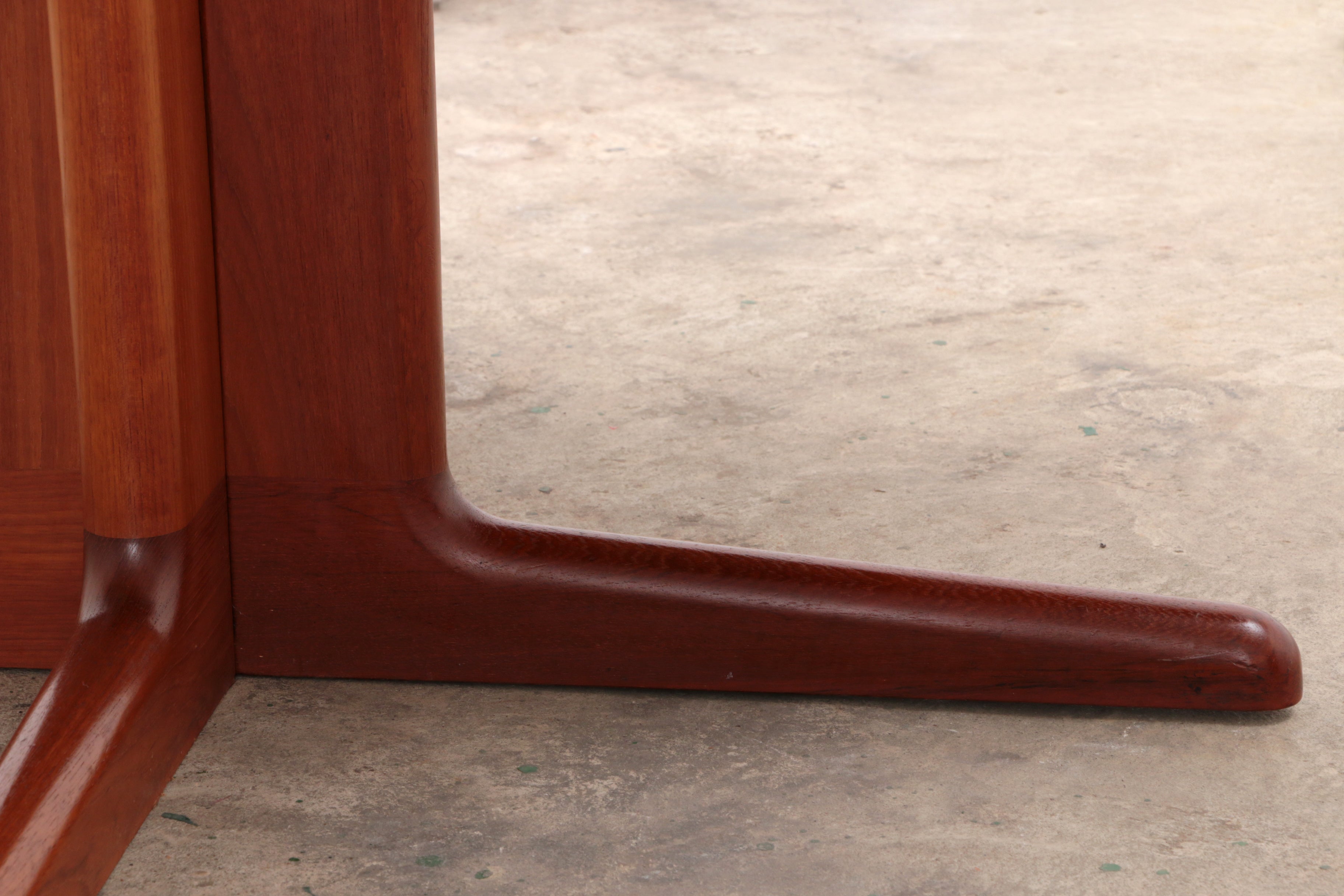 Deense set 4 stoelen Kai Kristiansen en een tafel van Korup,1960 Denemarken.