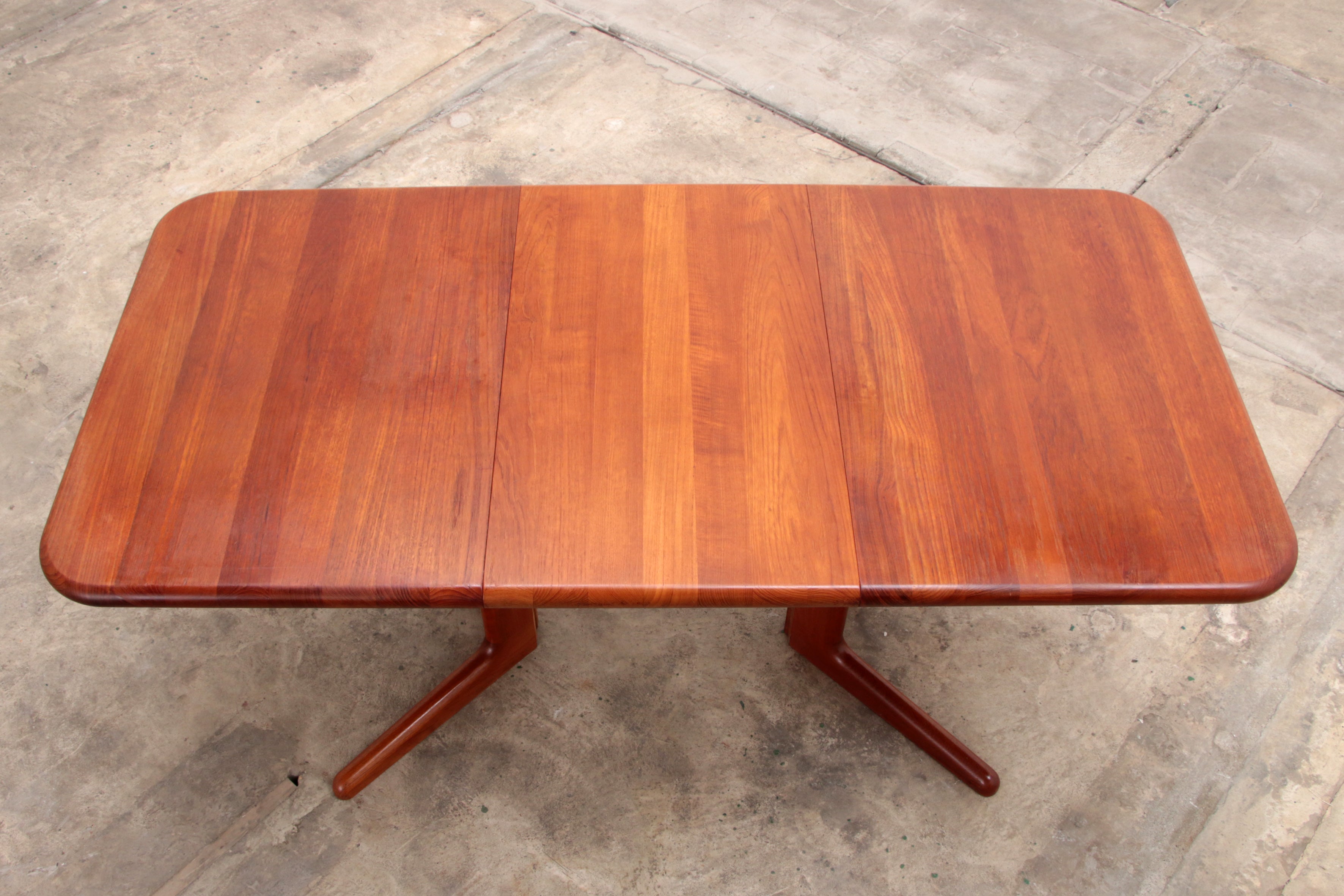 Deense set 4 stoelen Kai Kristiansen en een tafel van Korup,1960 Denemarken.