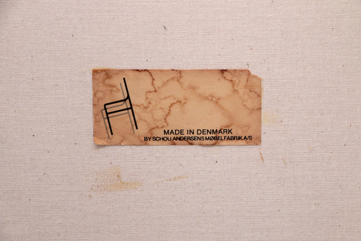 Deense set 4 stoelen Kai Kristiansen en een tafel van Korup,1960 Denemarken.