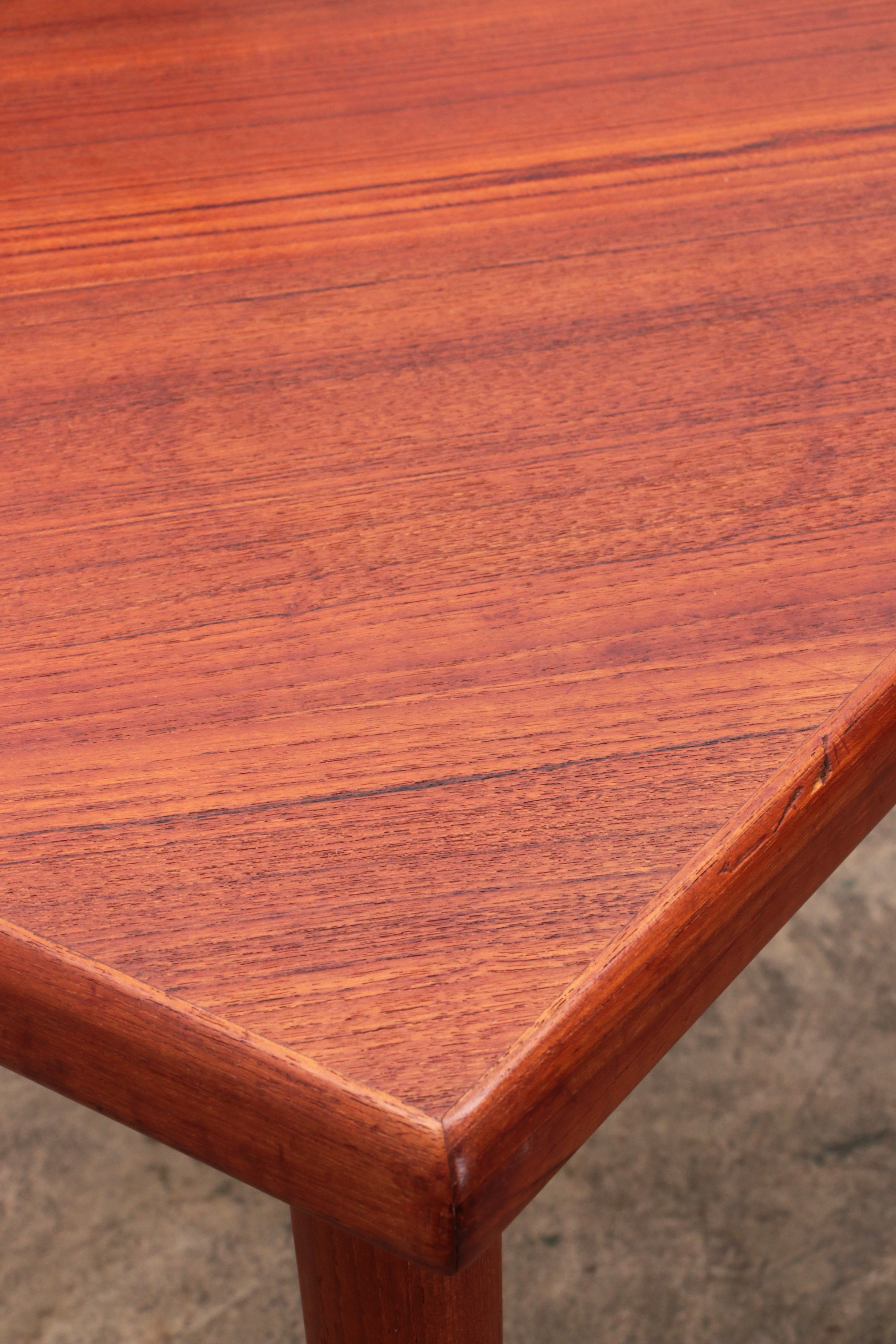 Vintage Zweedse Teakhouten hoektafel van Alf Svensson en Yngvar Sandstrom,1960