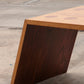 Vintage  asymmetrische salontafel met lektuurrek jaren70,Italie