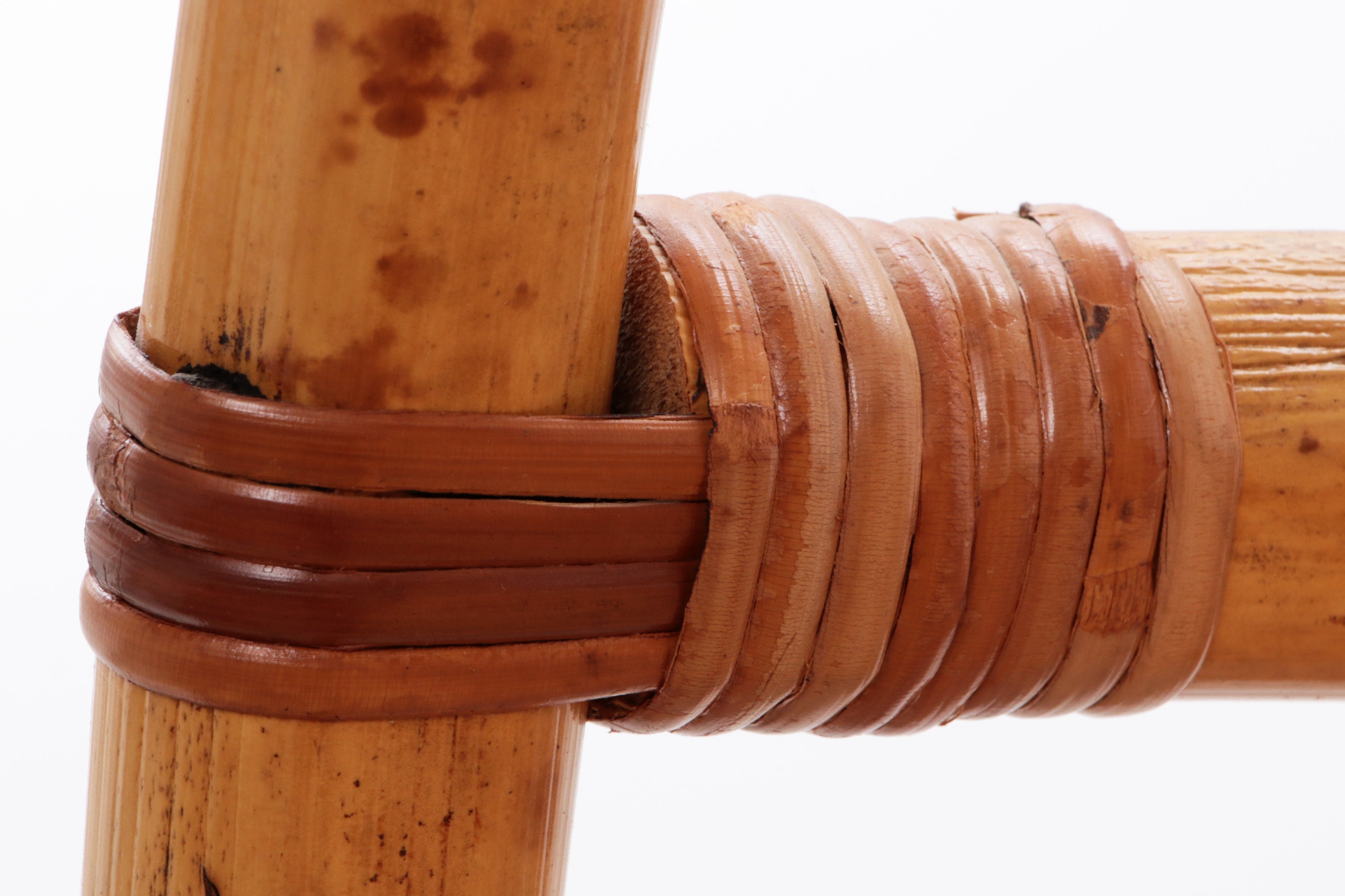 Groot mediterranean Bamboe Wandmeubel  Roomdivader of boekenkast 1970 Italie