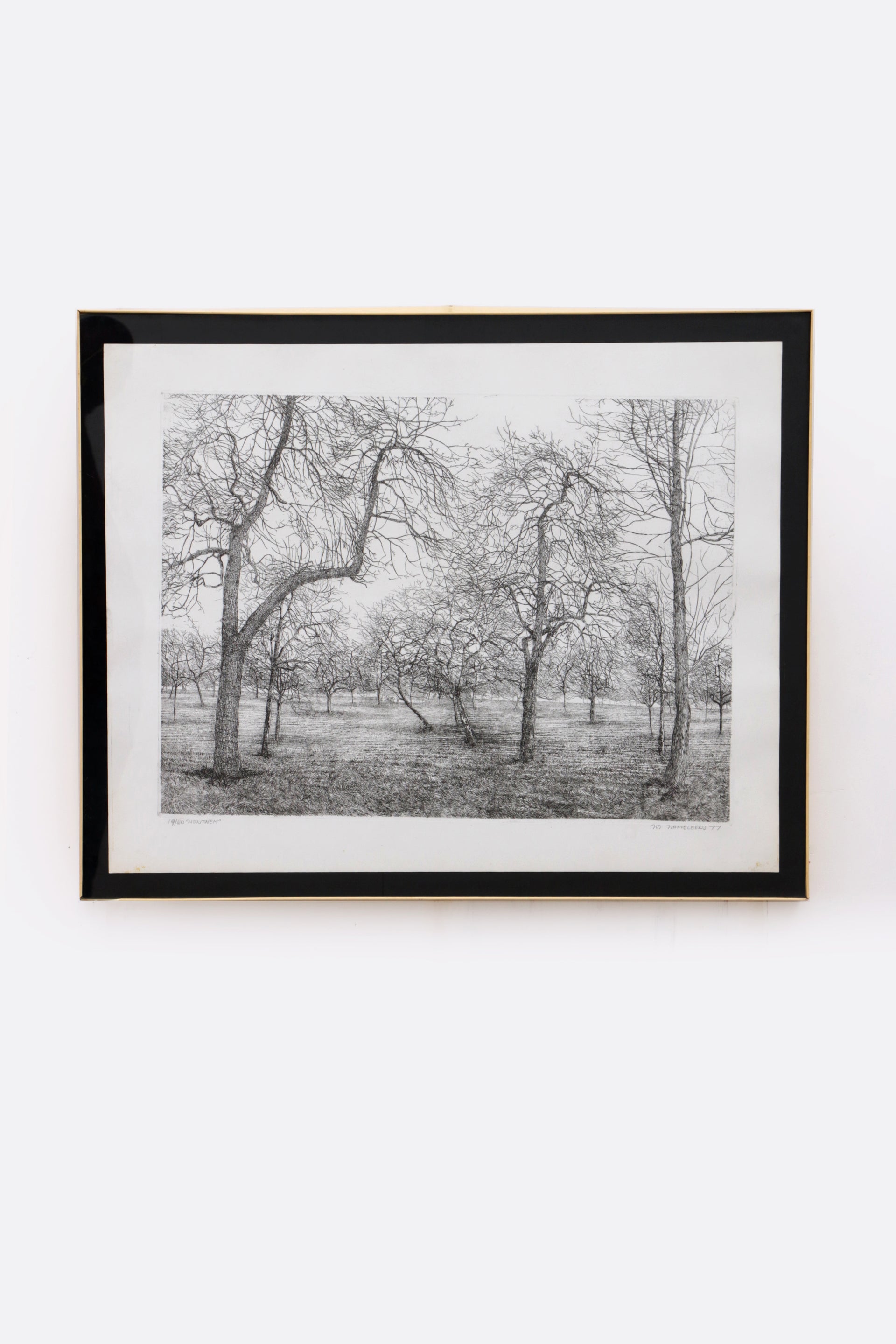 Beautiful Etching by Jos Hameleers, 1948 – Honthem