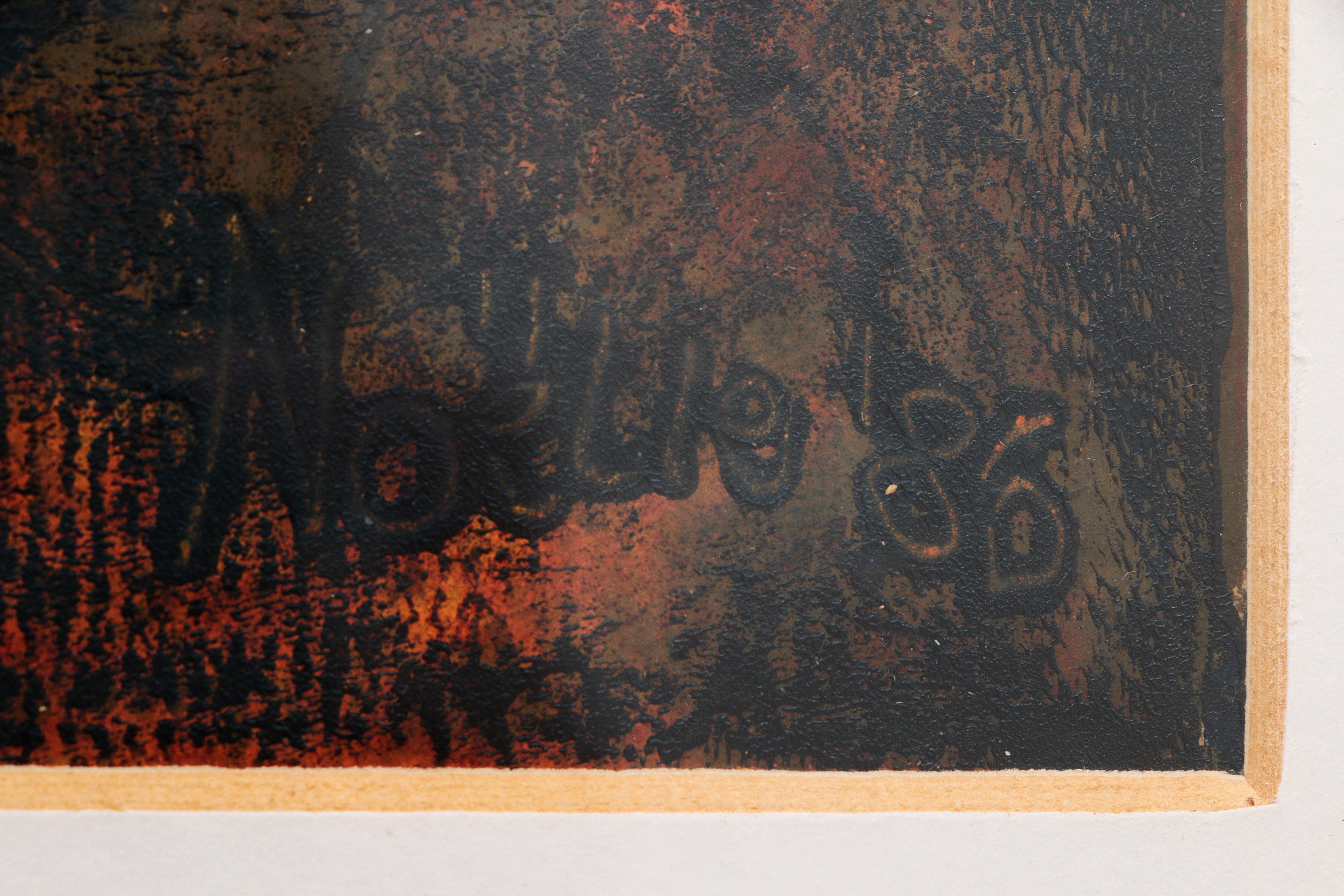 Prachtig Grafisch werk van Noëlle von Eugen,1986