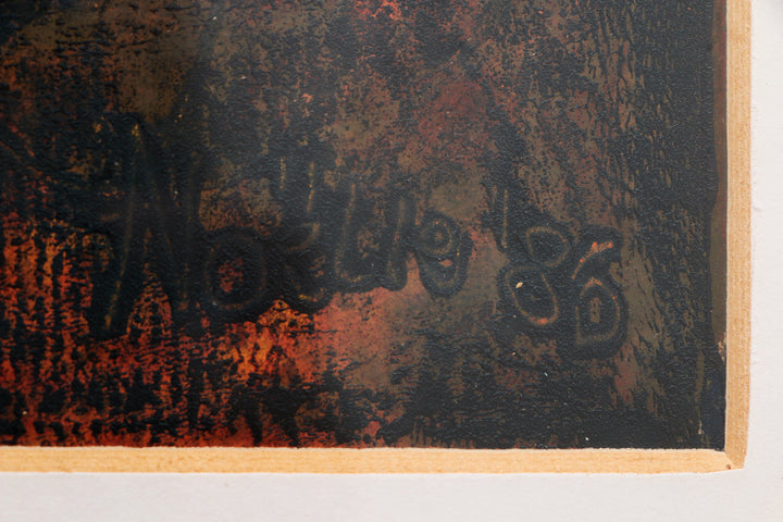 Prachtig Grafisch werk van Noëlle von Eugen,1986