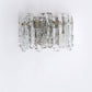 Vintage Design Kristallen ijsglas wandlamp ontwerp van J. T. Kalmar Oostenijk 1960