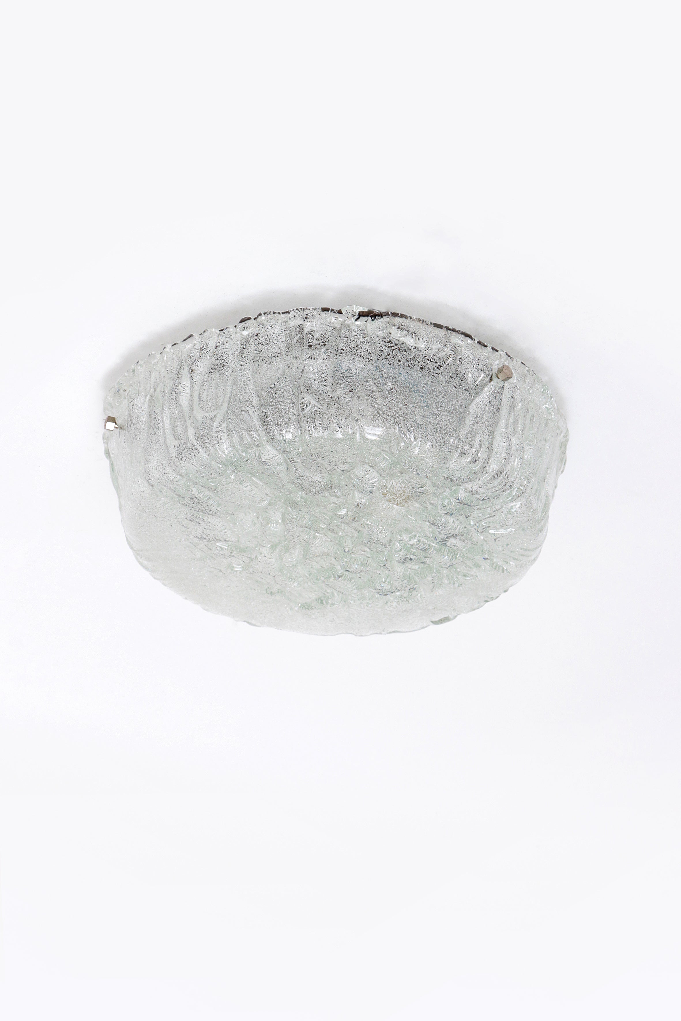 Duitse vintage ronde plafondlamp of wandlamp van Kaiser Idell, 1960s