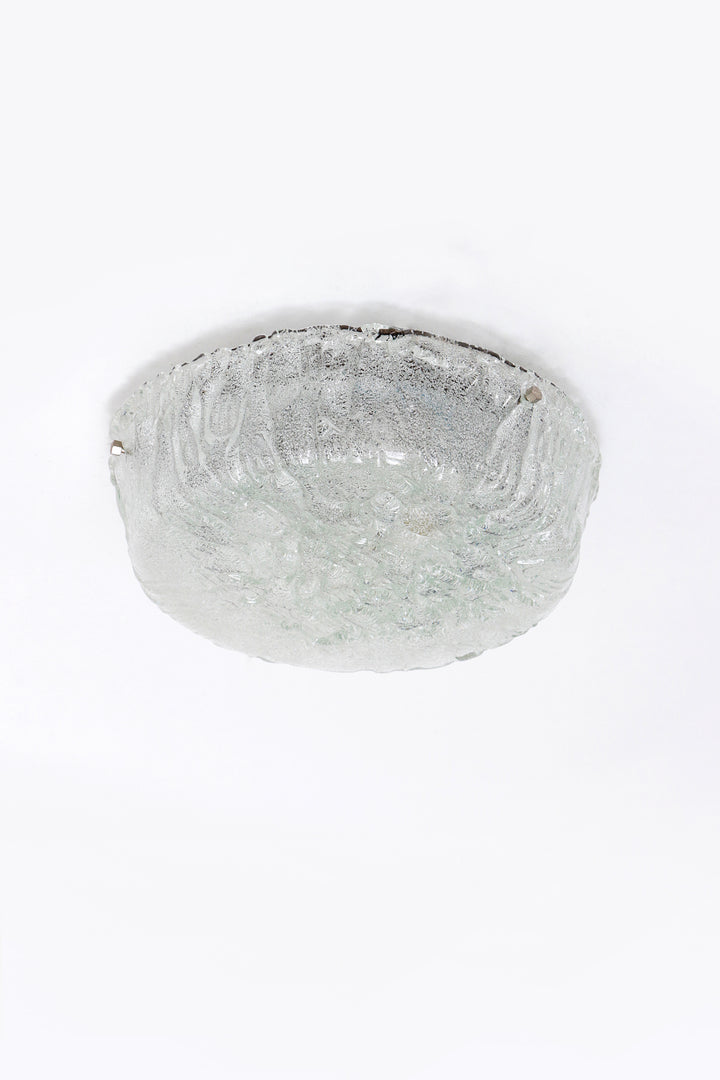 Duitse vintage ronde plafondlamp of wandlamp van Kaiser Idell, 1960s