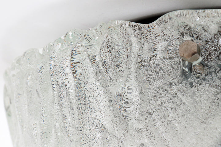 Duitse vintage ronde plafondlamp of wandlamp van Kaiser Idell, 1960s