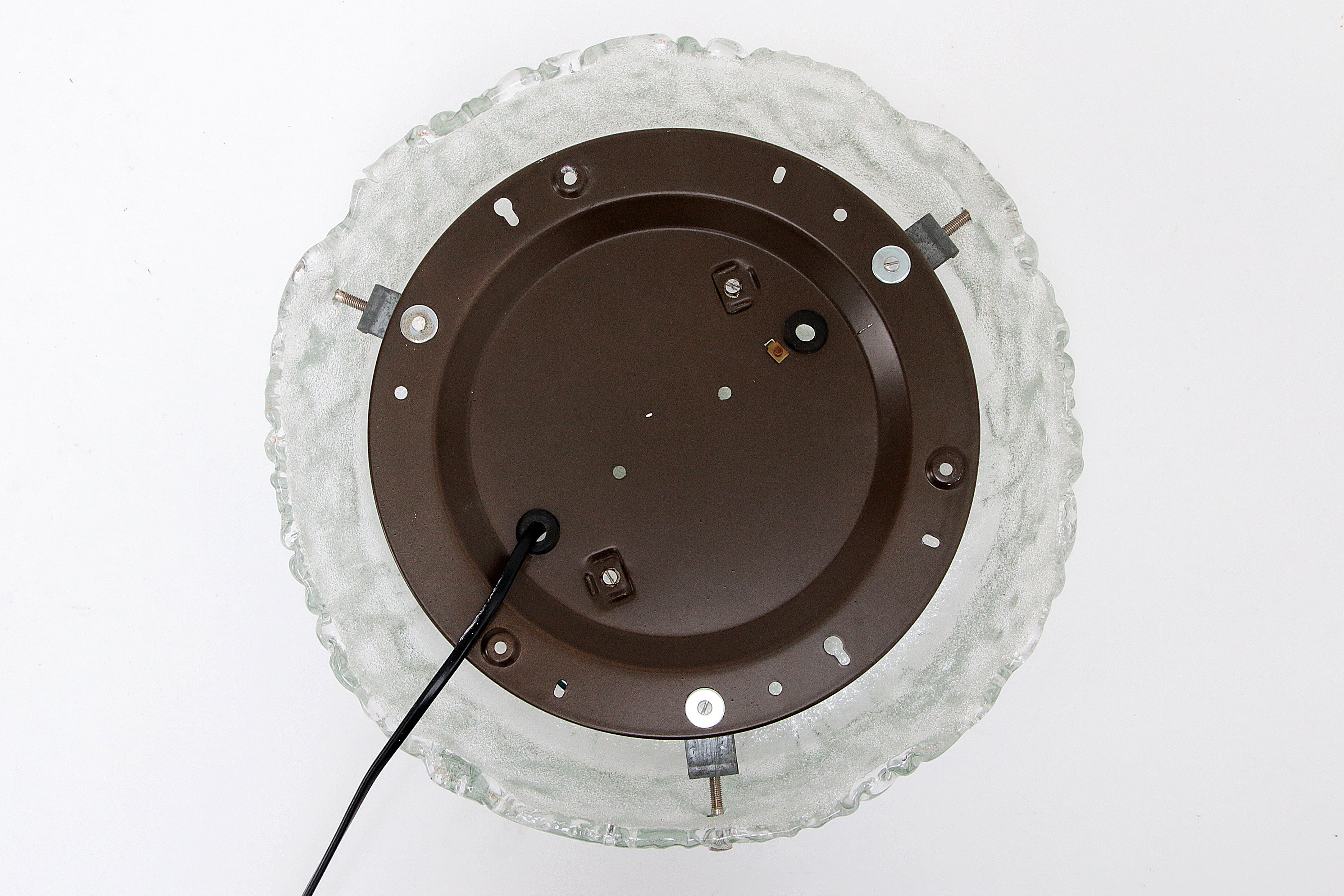 Duitse vintage ronde plafondlamp of wandlamp van Kaiser Idell, 1960s