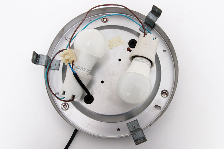 Duitse vintage ronde plafondlamp of wandlamp van Kaiser Idell, 1960s