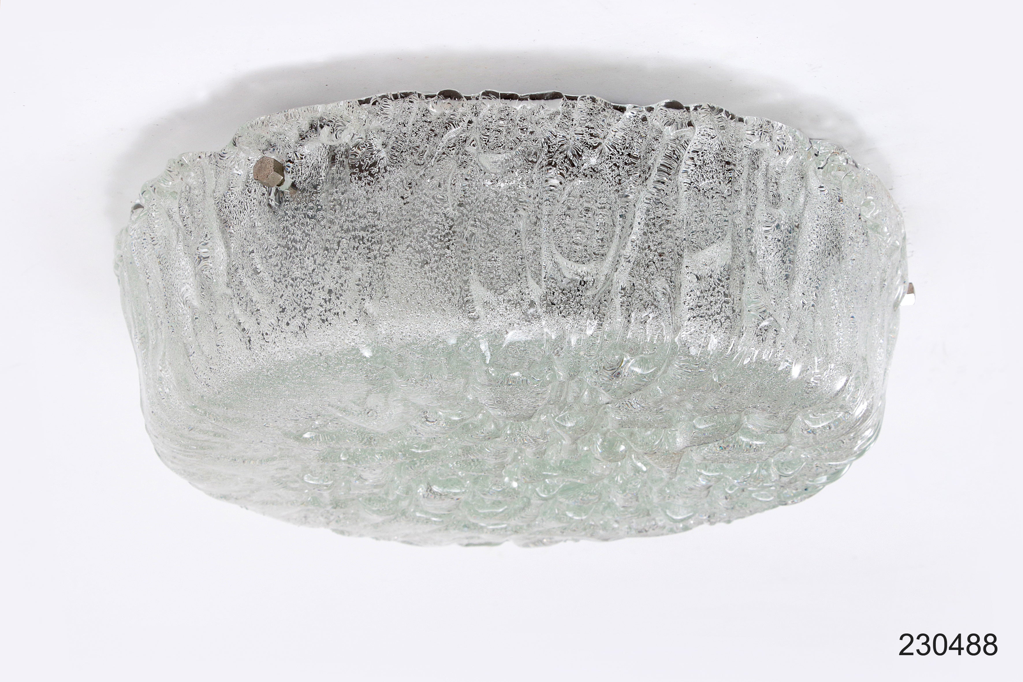 Duitse vintage ronde plafondlamp of wandlamp van Kaiser Idell, 1960s