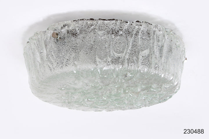 Duitse vintage ronde plafondlamp of wandlamp van Kaiser Idell, 1960s