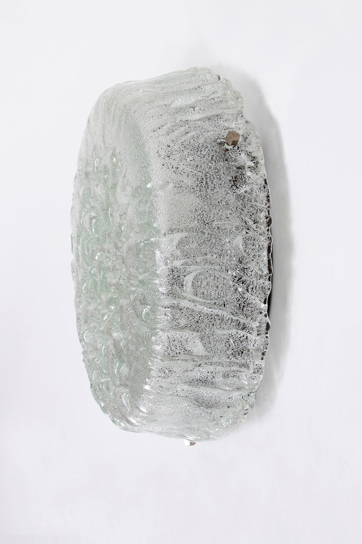 Duitse vintage ronde plafondlamp of wandlamp van Kaiser Idell, 1960s