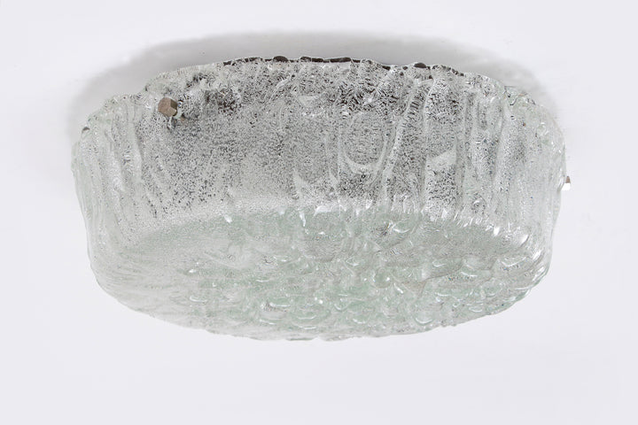 Duitse vintage ronde plafondlamp of wandlamp van Kaiser Idell, 1960s