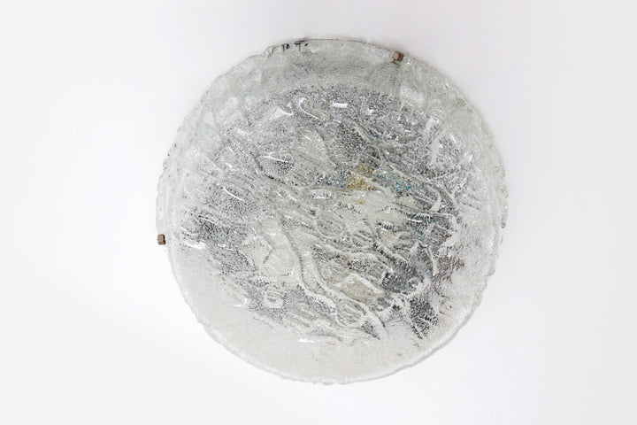 Duitse vintage ronde plafondlamp of wandlamp van Kaiser Idell, 1960s